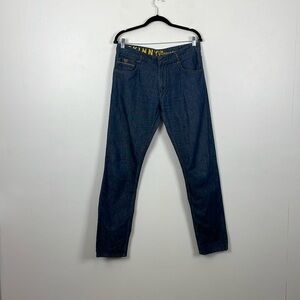 John Players Jeans Mens 34 Denim Pants Straight Leg 5 Pocket Relaxed Casual Pant